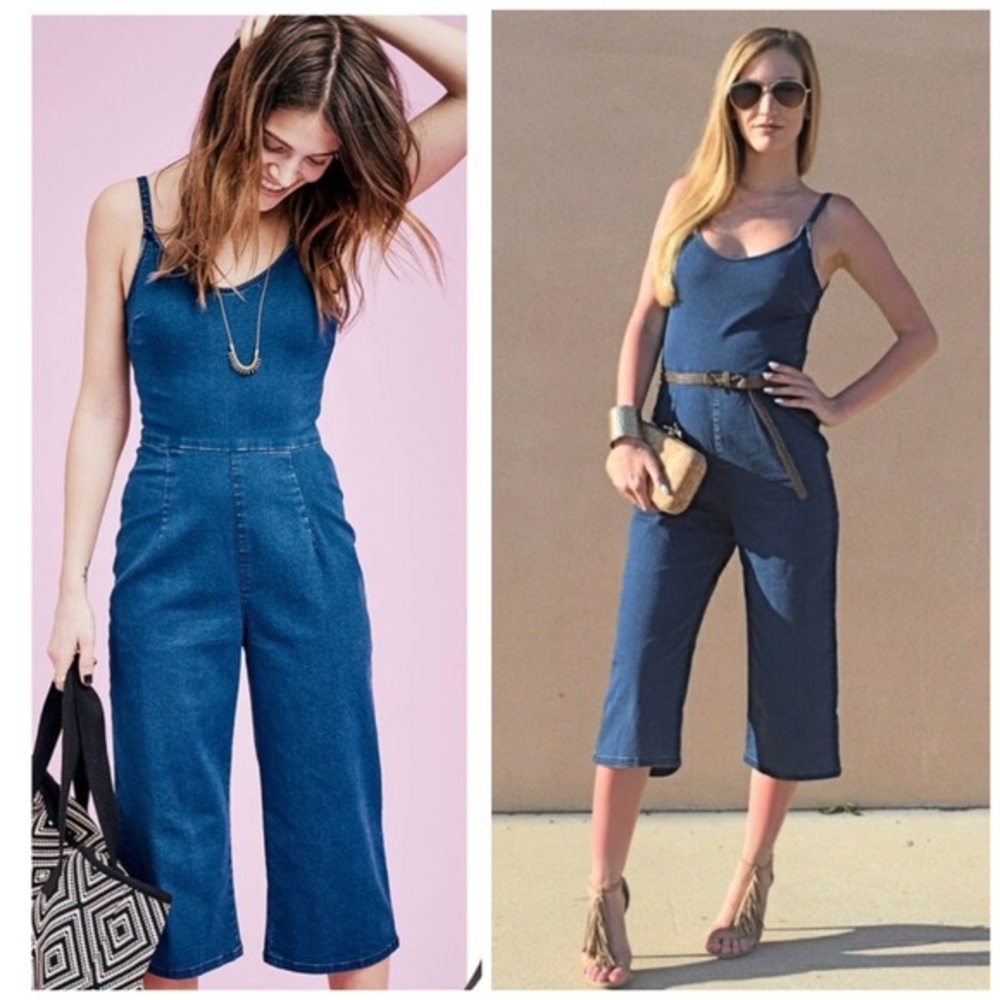 Old Navy Blue Denim Jumpsuit